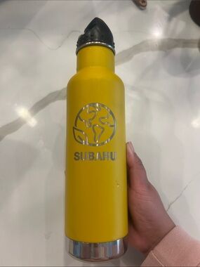 Subaru Insulated Yellow Stainless Steel Water Bottle